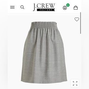 J. Crew Factory Wool Sidewalk Skirt